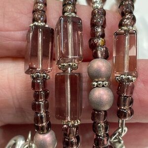 ✔️✔️ Purple 4 strand Memory Wire Bracelet